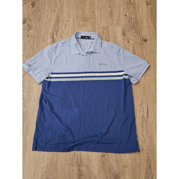 RLX Ralph Lauren Men’s Performance Golf Polo Shirt Sz XXL Multicolor Pro Fit - Picture 1 of 9